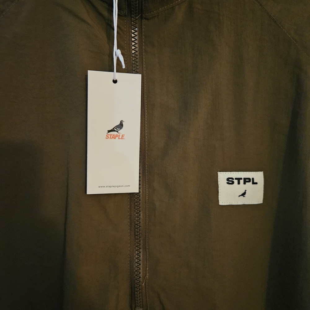 Staple Olive Windbreaker Jacket. Mens XL - Picture 3 of 3